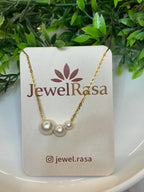 Elegant minimal charm necklace, every day sophistication