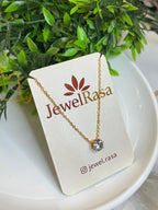 Elegant minimal charm necklace, every day sophistication