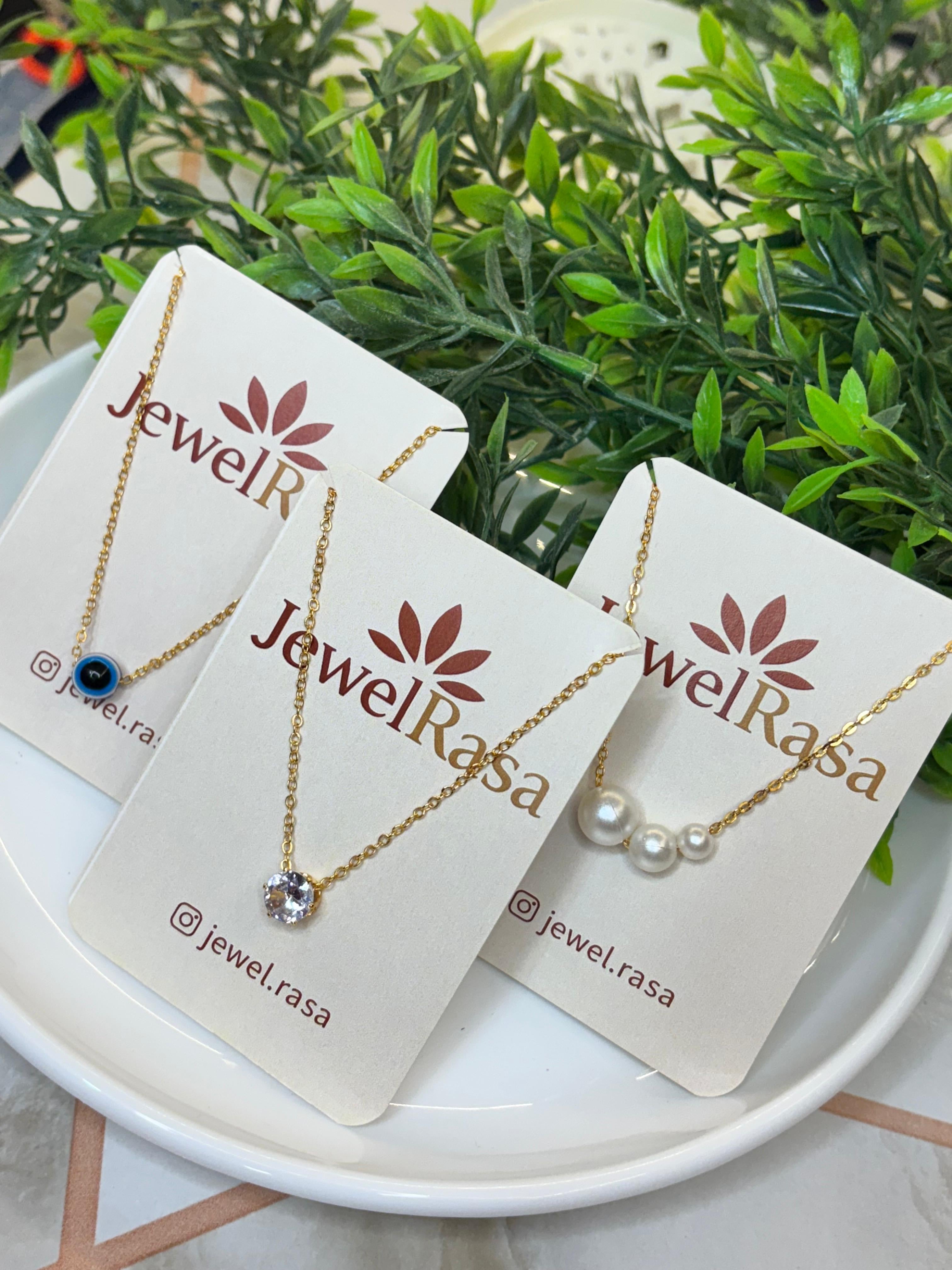 Elegant minimal charm necklace, every day sophistication